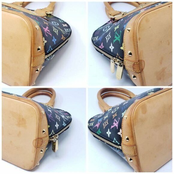 100% Authentic Louis Vuitton Monogram Multicolor Alma PM Hand Bag - Picture 10 of 15